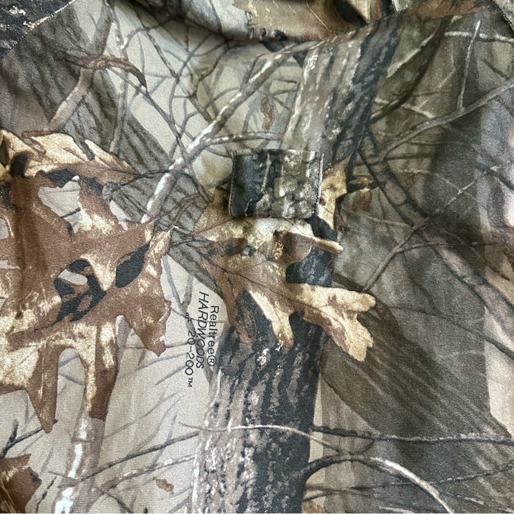 Pella Realtree Hardwoods Camo Full Zip Jacket Vintage Mens Size 2X REG Mesh Line - Picture 15 of 15